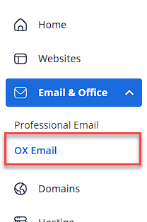 Bluehost Account Manager Email &amp; Office- OX Email