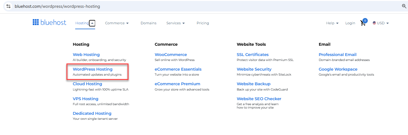 select WordPress hosting