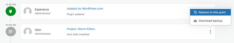 jetpack-restore-point
