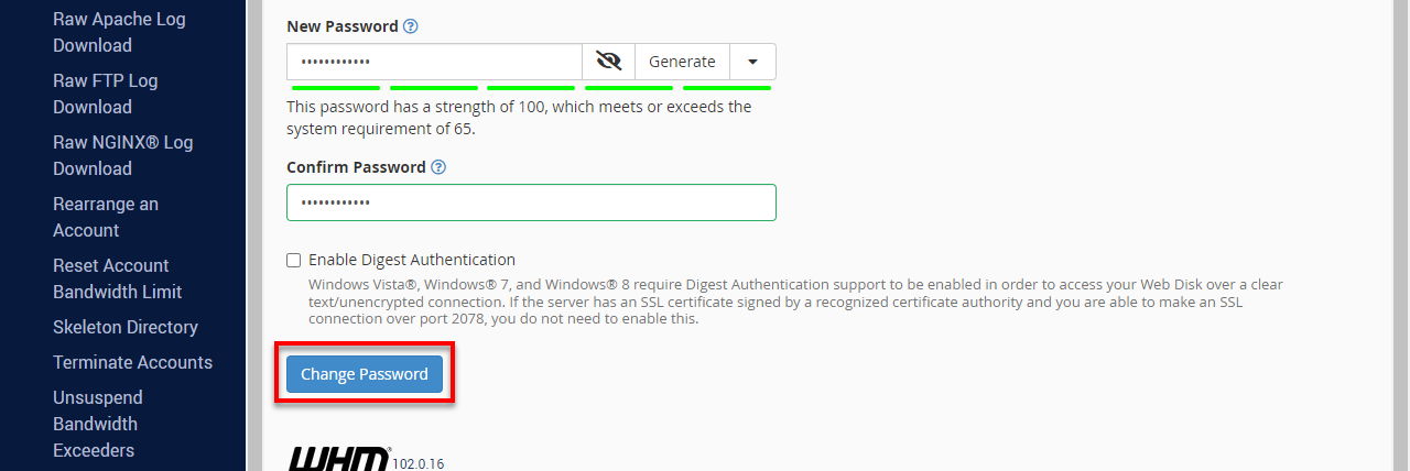 BlueHost Reseller Account Functions
