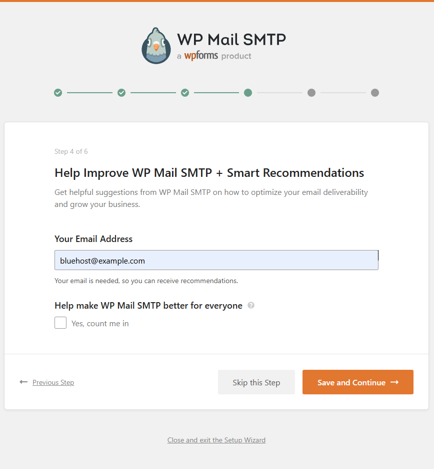 WP Mail SMTP Setup Step 5