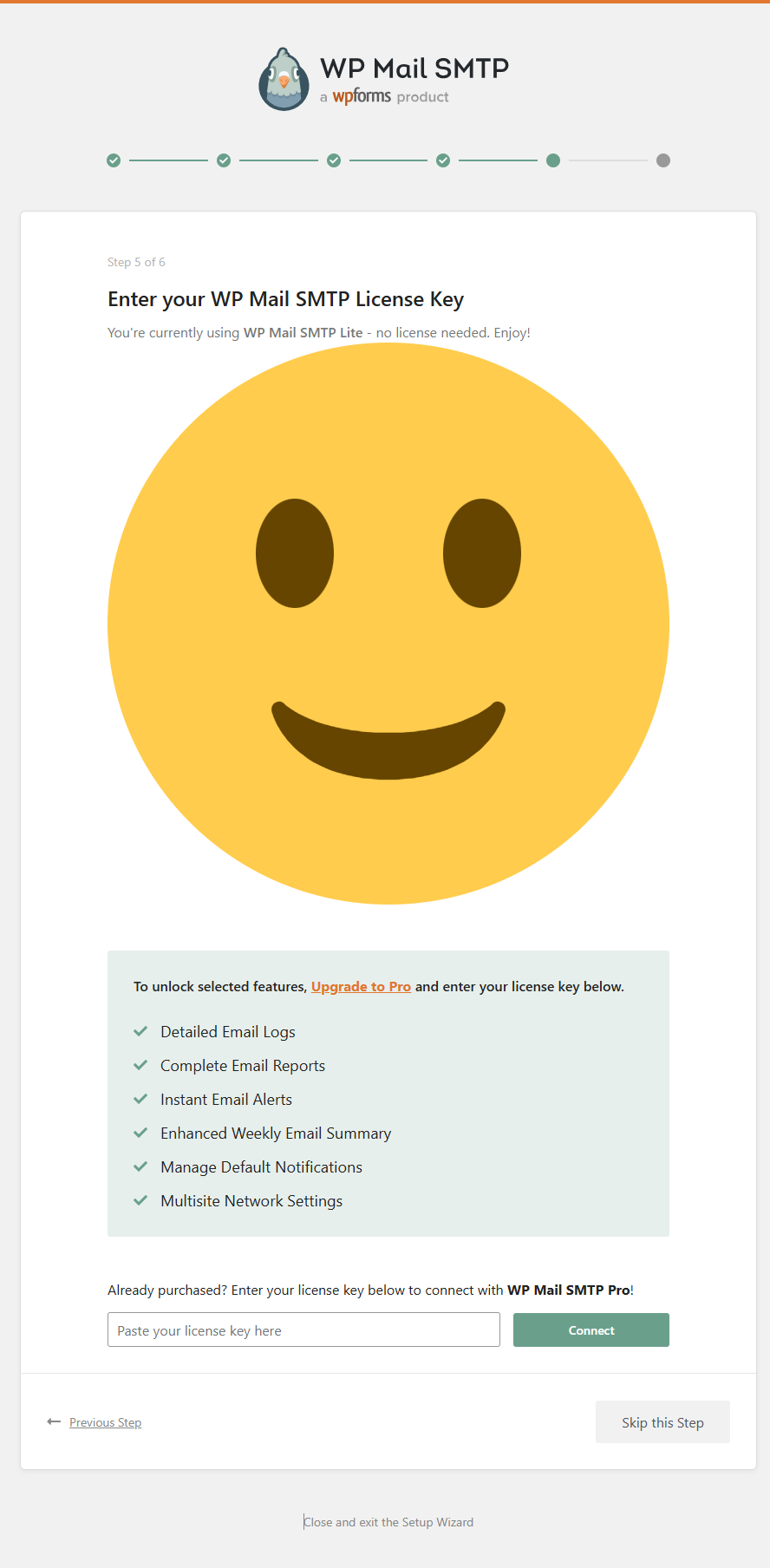 WP Mail SMTP Setup Step 6