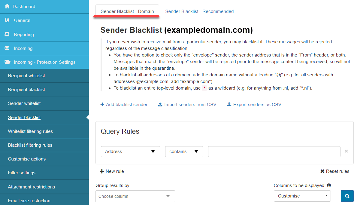 spamexperts-sender-blacklist-domain