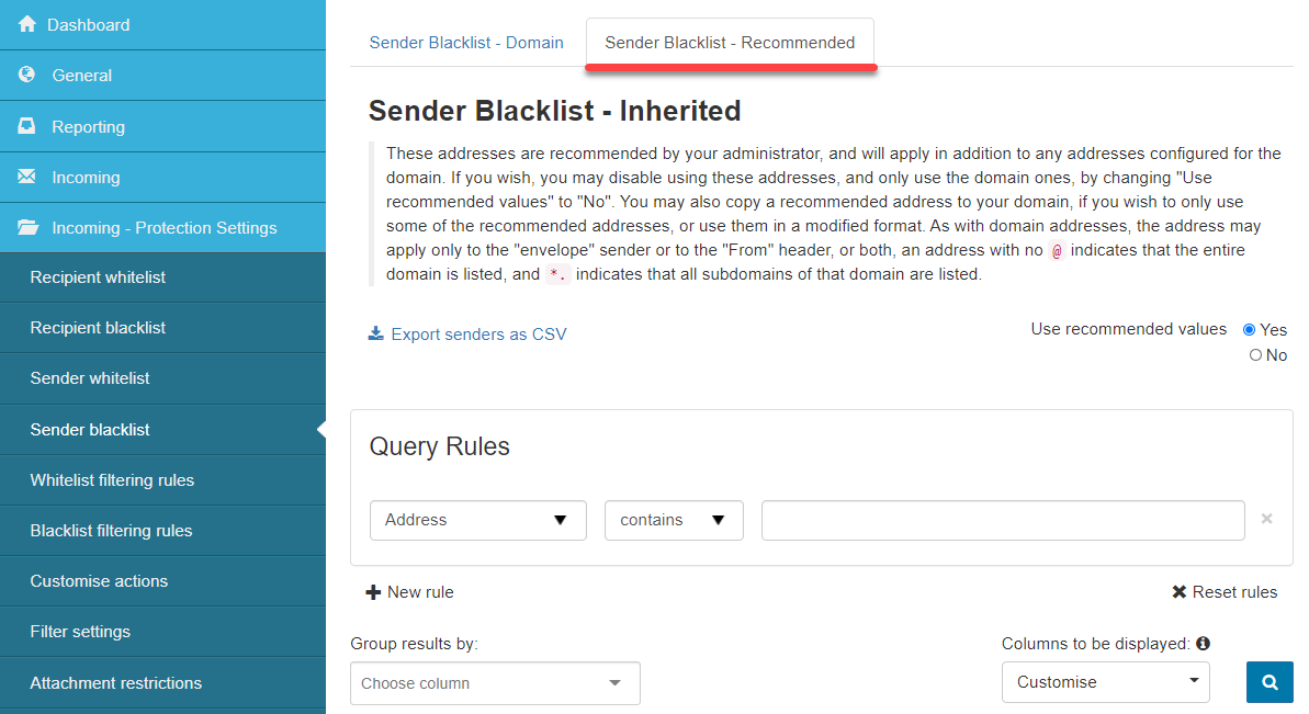 spamexperts-sender-blacklist-inherited