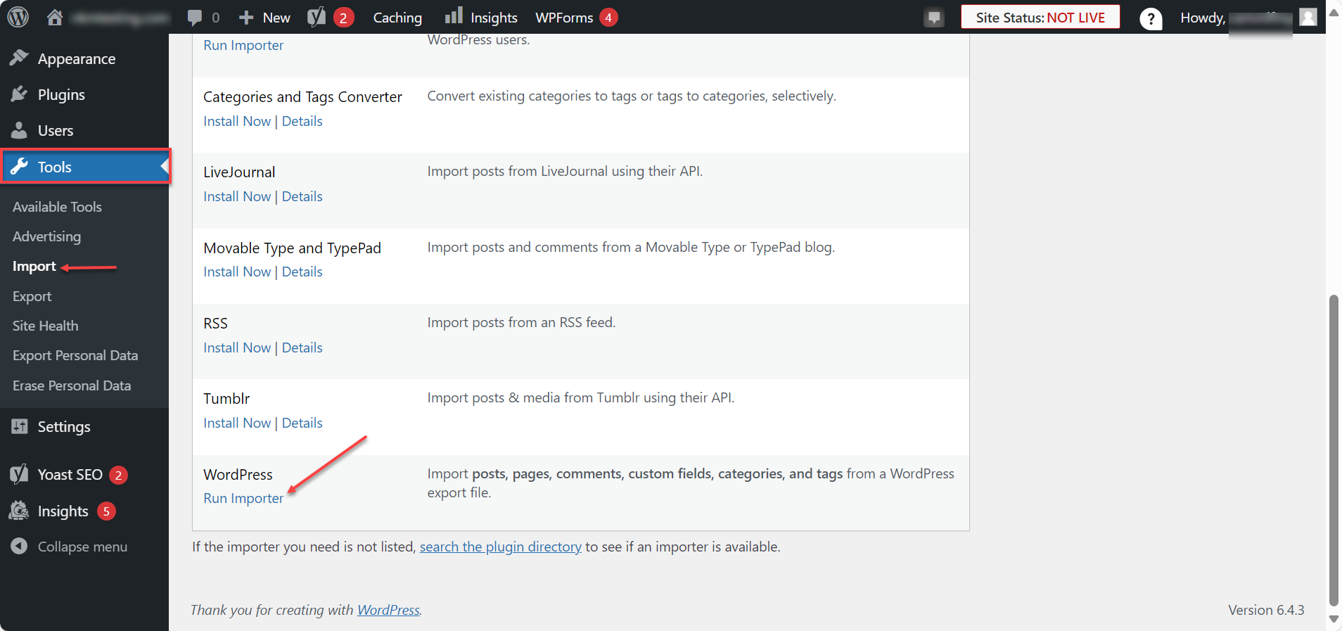 wp-themes-import-demo