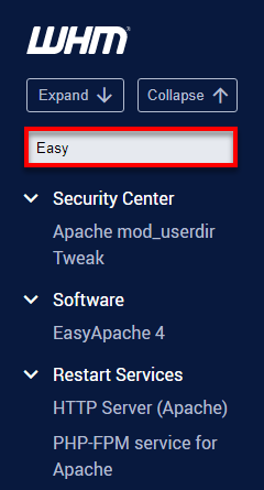 WHM EasyApache4