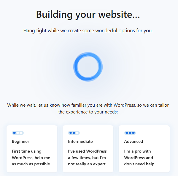 Bh WonderSuite - WonderStart AI - WordPress 体验