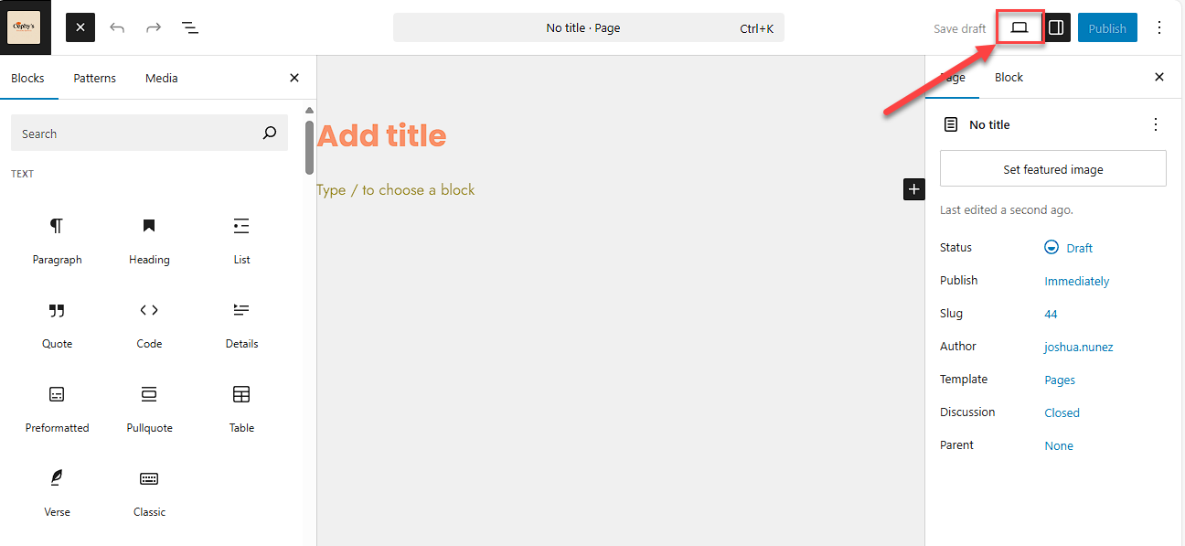 wordpress-preview-page
