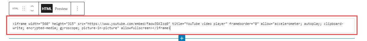 wp-codeblock-html-video