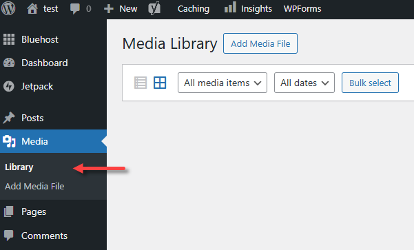 Upload and Add Images - Media - Library