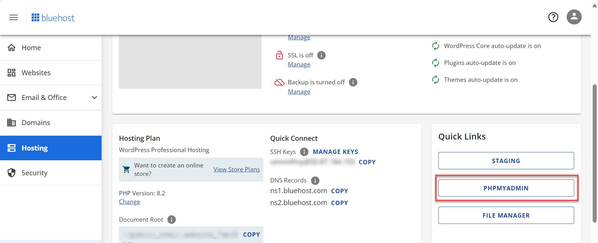 rock-bluehost-databases-phpmyadmin